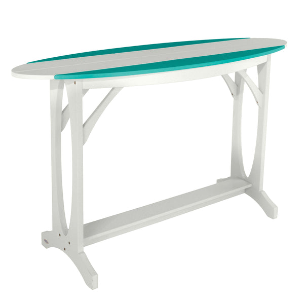 Shoreline Surfboard Style Bar Table From Bahia Verde Outdoors