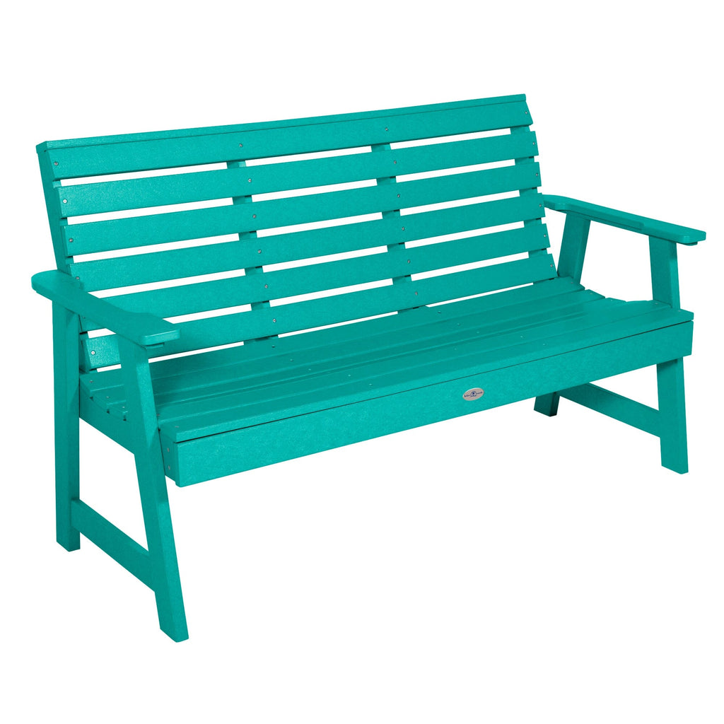 5ft Seaglass Blue Riverside Garden bench 
