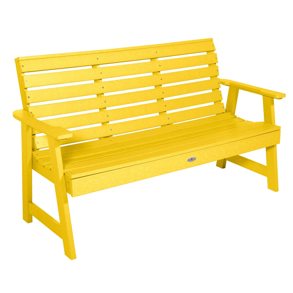 5ft Sunbeam Yellow Riverside Garden bench 