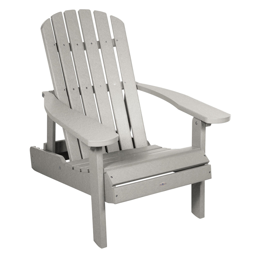 Cape folding and reclining Adirondack chair in Cove Gray