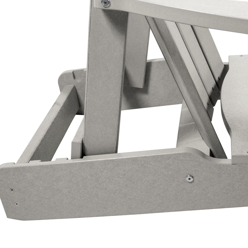 Reclining mechanism for gray Cape folding Adirondack chair 