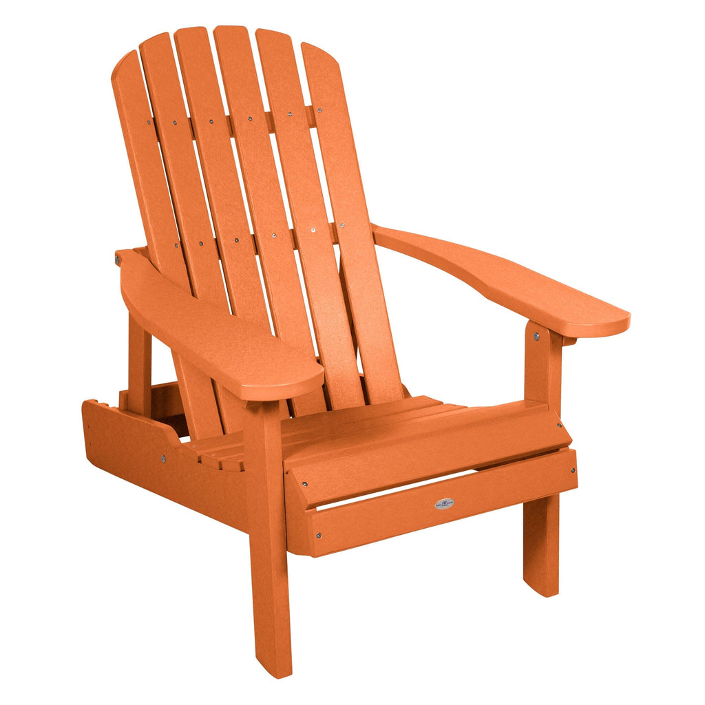 Cape folding and reclining Adirondack chair in Citrus Orange