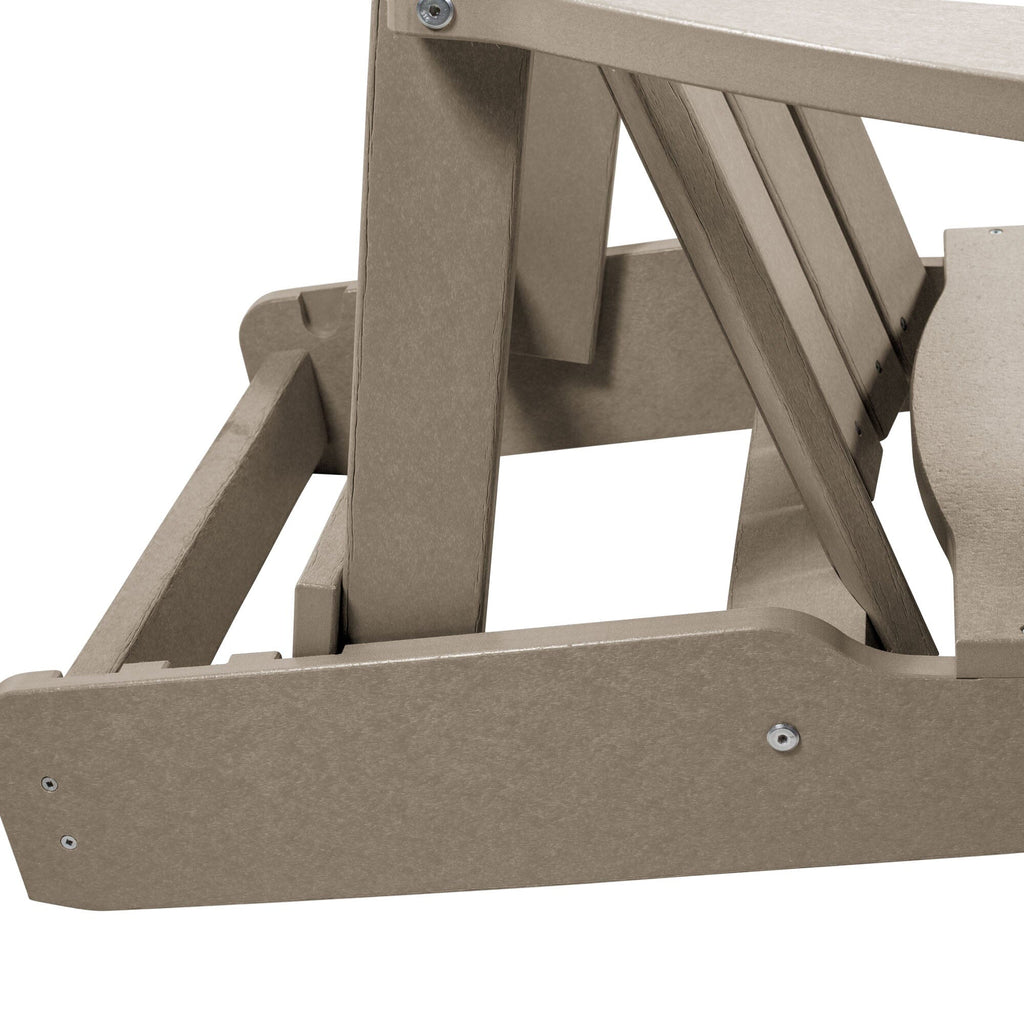 Reclining mechanism for tan Cape folding Adirondack chair 