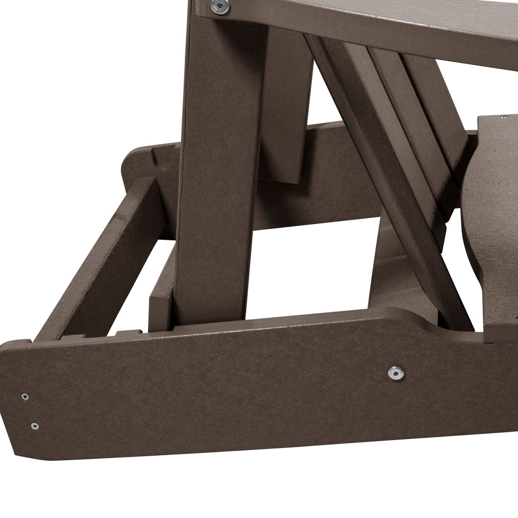 Reclining mechanism for brown Cape folding Adirondack chair 
