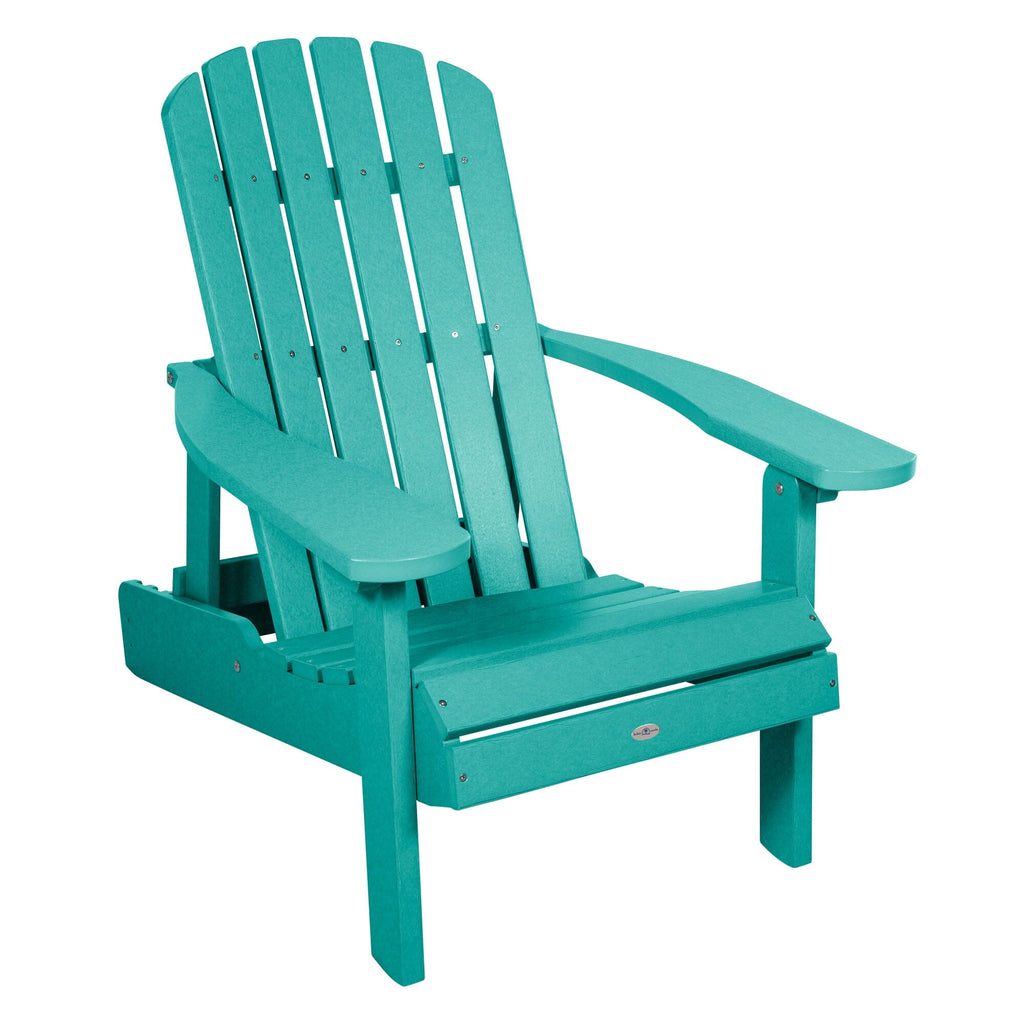 Cape folding and reclining Adirondack chair in Seaglass Blue