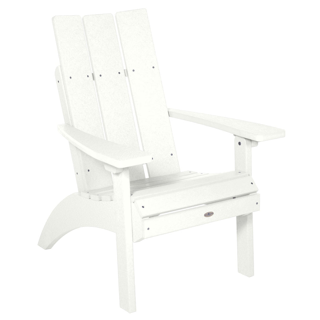 Coconut White Corolla Comfort Height Adirondack Chair 