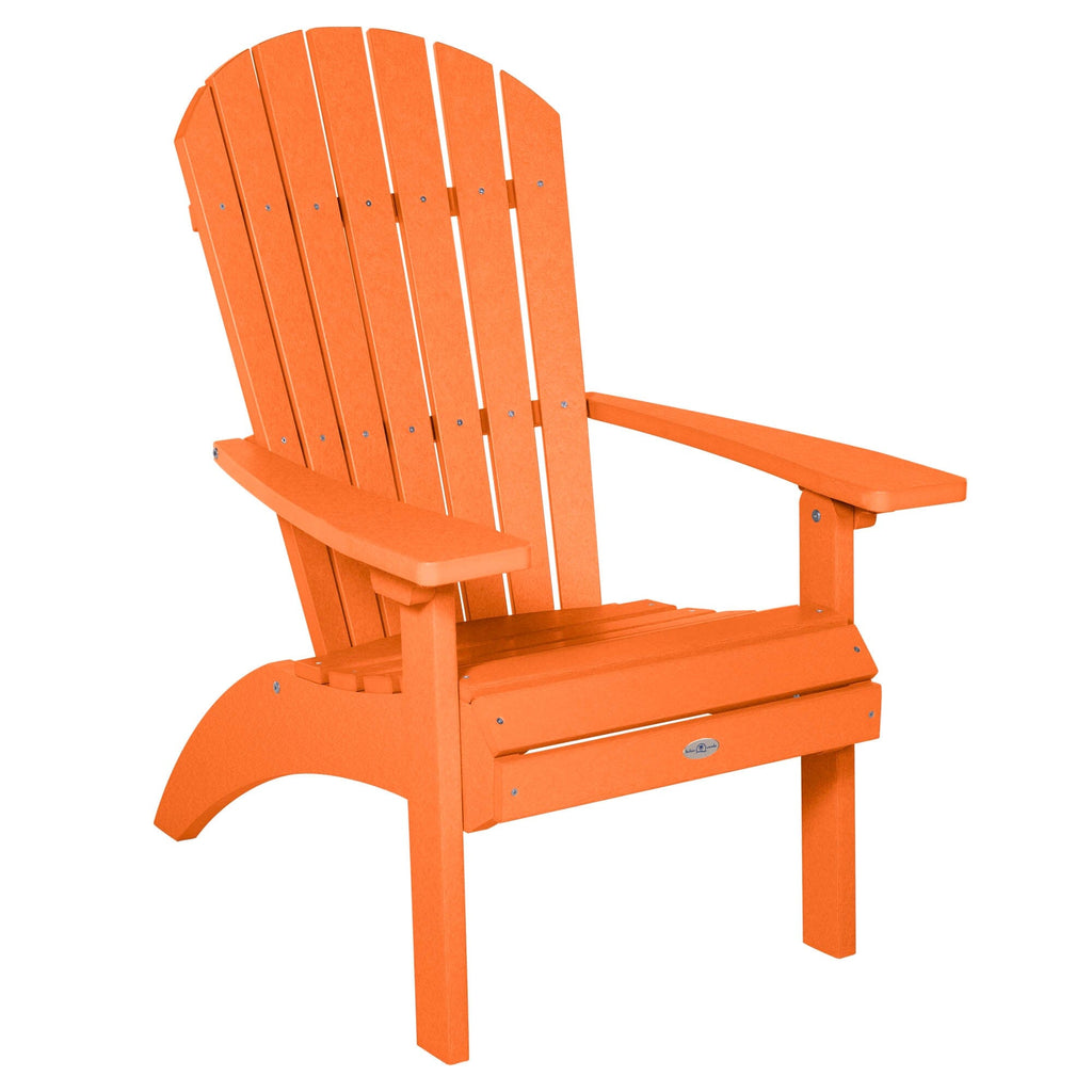 Waterfall comfort height Adirondack chair in Citrus Orange