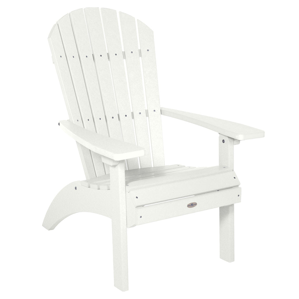 Waterfall comfort height Adirondack chair in Coconut White
