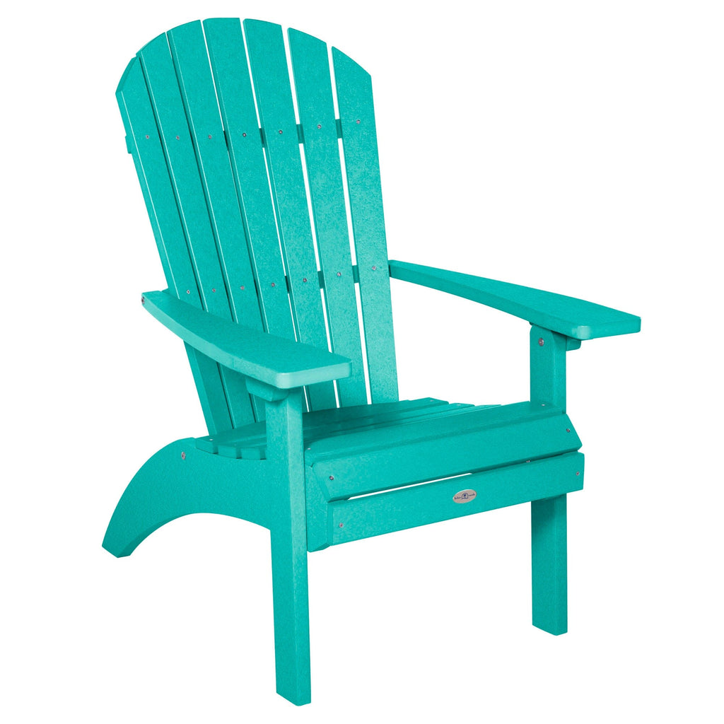 Waterfall comfort height Adirondack chair in Seaglass Blue