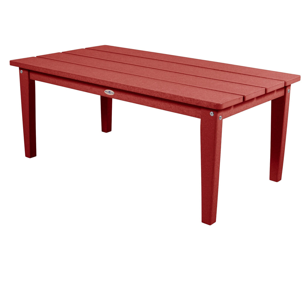 Adirondack Conversation table in Boathouse Red