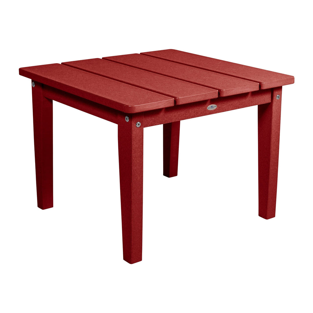 Large Adirondack side table in Boathouse Red