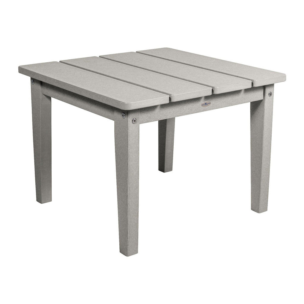 Large Adirondack side table in Cove Gray