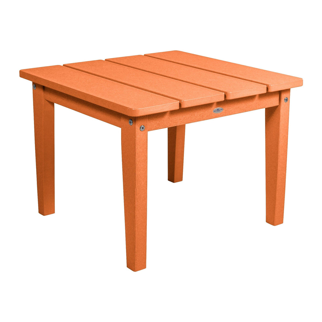 Large Adirondack side table in Citrus Orange
