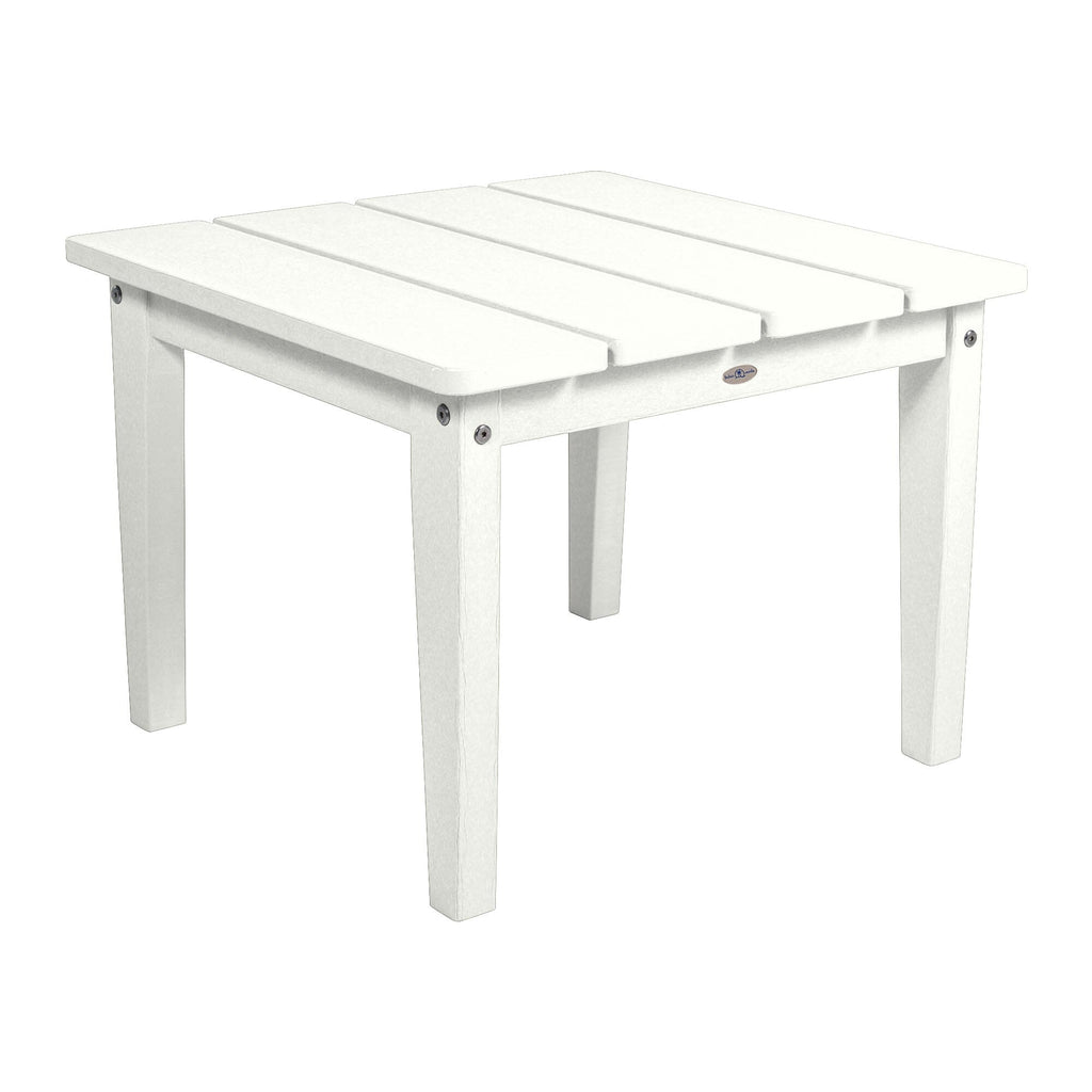 Large Adirondack side table in Coconut White