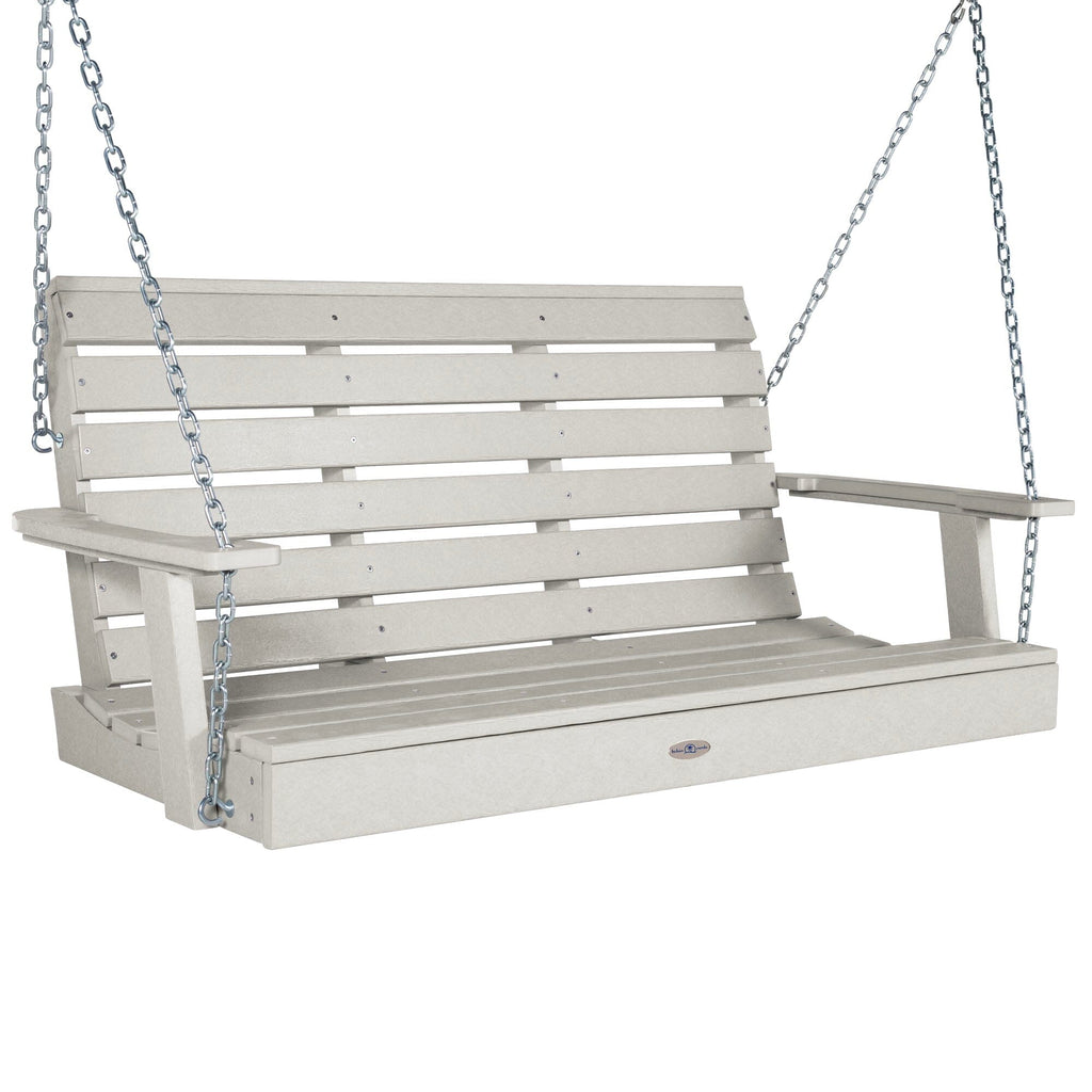 4ft Riverside porch swing in Cove Gray