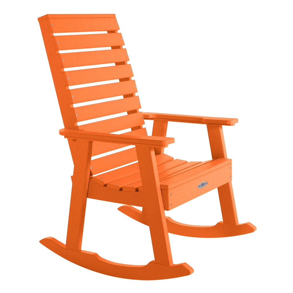 Riverside rocking chair in Citrus Orange
